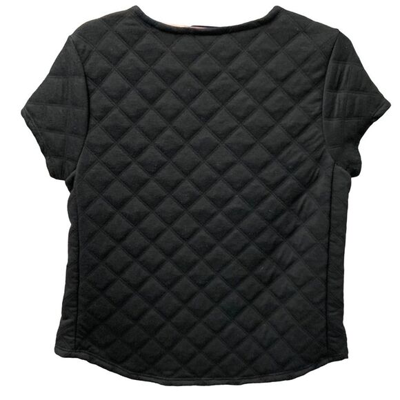 Selfie Queen Quilted Boxy Hi-Lo Top by KRUSH made in USA - Picture 2 of 4